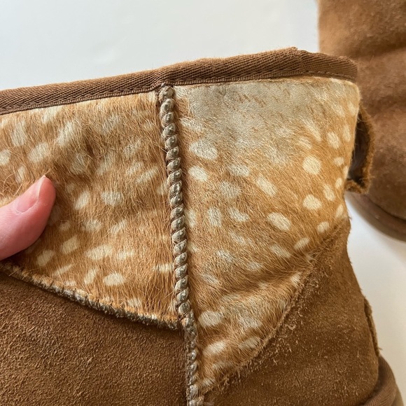 Ugg Classic Mini Idyllwild Chestnut Spotted Boots Size 8 - Picture 9 of 10